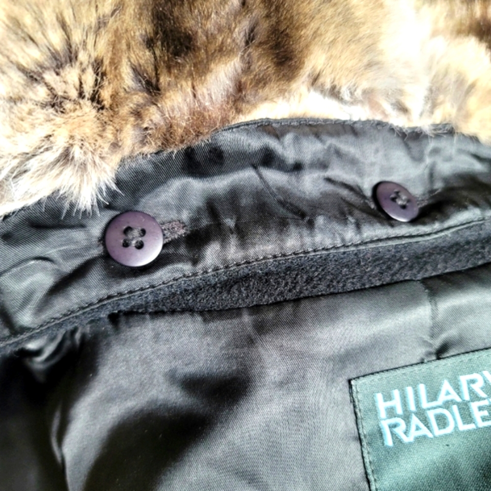 Hilary Radley Women's Wool Angora Blend Pea Coat Size 8 - Picture 12 of 16